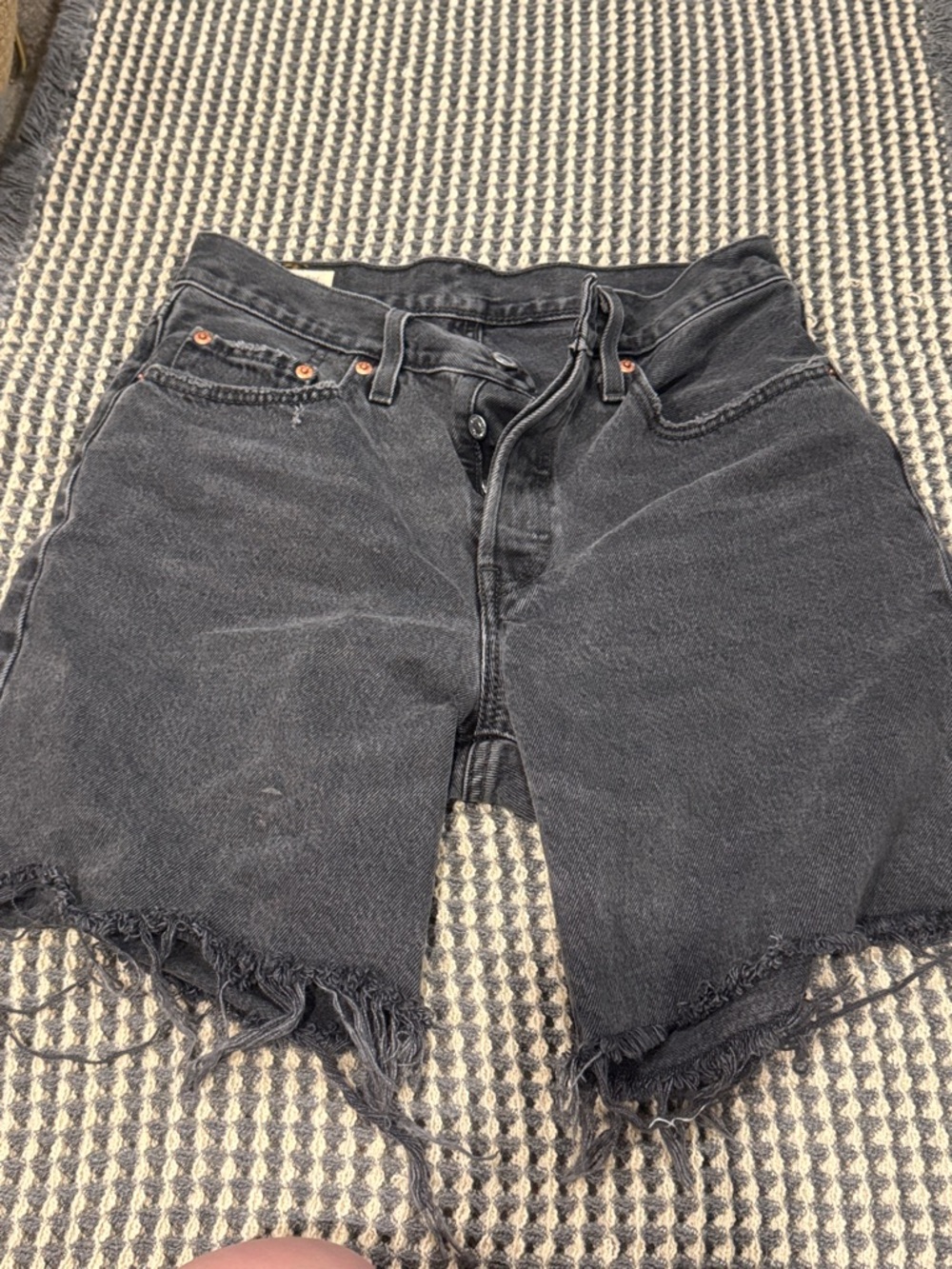 Black Levi’s 501 Denim Cutoff Shorts